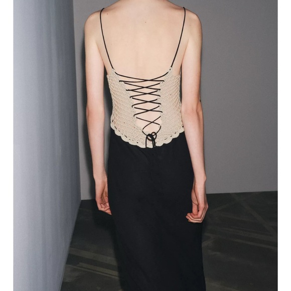 Zara combination crochet dress - Picture 2 of 7